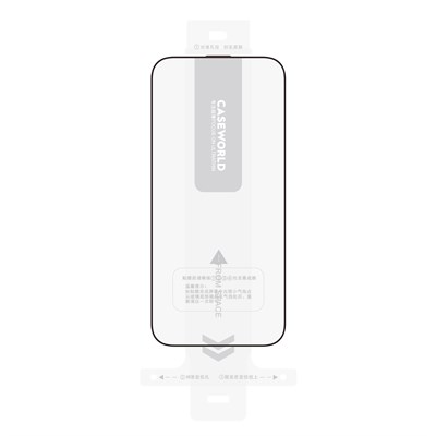 Apple iPhone 15 Pro CaseWorld Armor Serisi Eyesafe Teknolojili 0.15mm 3D Temperli Cam Ekran Koruyucu + Uygulama Aparatlı