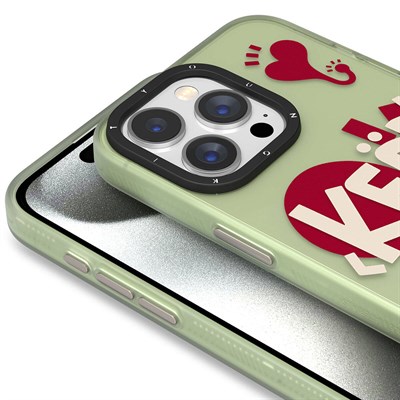 Apple iPhone 15 Pro Kılıf Magsafe Şarj Özellikli Youngkit Happy Hearth Serisi Kapak