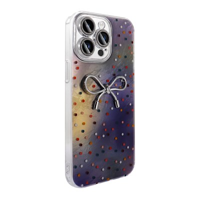 Apple iPhone 15 Pro Kılıf Kamera Korumalı Figürlü Zore Ponti Silikon Kapak