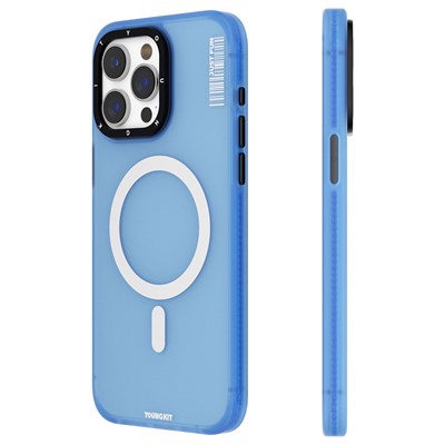 Apple iPhone 15 Pro Kılıf Magsafe Şarj Özellikli Youngkit Colored Sand Serisi Kapak