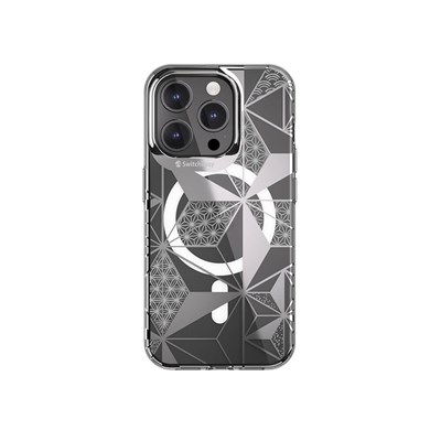 Apple iPhone 15 Pro Magsafe Şarj Özellikli Çift IMD Baskılı Switcheasy Artist-M Asanoha Kapak