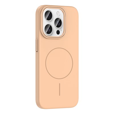 Apple iPhone 15 Pro Kılıf Magsafe Şarj Özellikli Zore Ruby Silikon Kapak