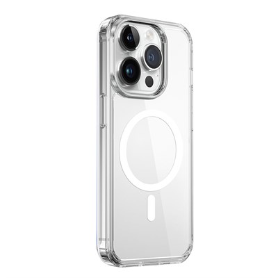 Apple iPhone 15 Pro Kılıf Wiwu Magnetic Crystal Sert PC Kapak