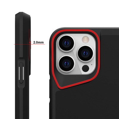 Apple iPhone 15 Pro Kılıf Zore Standlı Airbag Kenarlı T-Max Mat Kapak