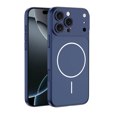 Apple iPhone 15 Pro Kılıf Zore M-Safe Şarj Özellikli Kamera Korumalı Spark Kapak