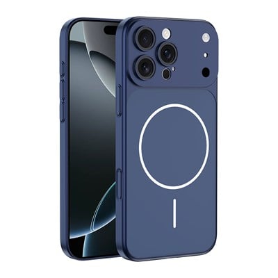 Apple iPhone 15 Pro Kılıf Zore M-Safe Şarj Özellikli Kamera Korumalı Spark Kapak