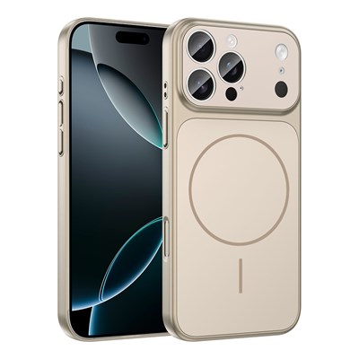 Apple iPhone 15 Pro Kılıf Zore M-Safe Şarj Özellikli Kamera Korumalı Formen Kapak