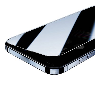 Apple iPhone 15 Pro Max Hidrofobik Ve Oleofobik Özellikli Benks Privacy Air Shield Ekran Koruyucu 10lu Paket