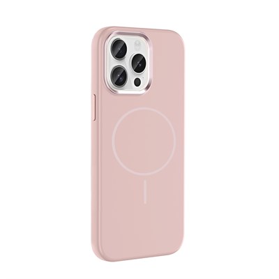 Apple iPhone 15 Pro Max Kılıf M-Safe Şarj Özellikli Metal Kamera Çerçeveli Zore Edi Silikon Kapak