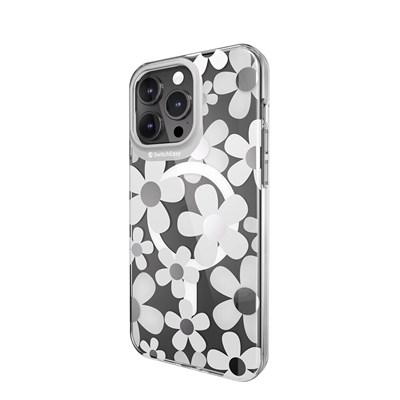 Apple iPhone 15 Pro Max Magsafe Şarj Özellikli Çift IMD Baskılı Switcheasy Artist-M Fleur Kapak