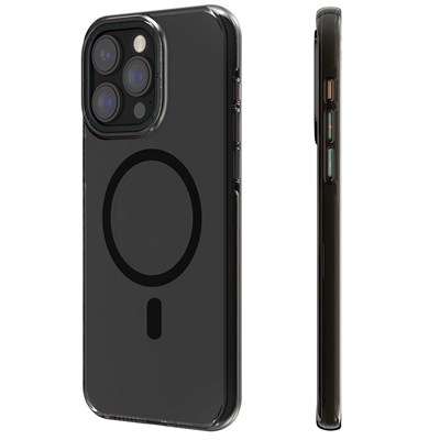 Apple iPhone 15 Pro Max Kılıf Magsafe Şarj Özellikli Şeffaf Youngkit Crystal Shield Serisi Kapak