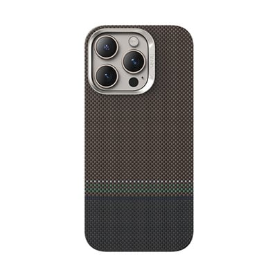Apple iPhone 15 Pro Max Kılıf Magsafe Şarj Özellikli Karbon Fiber Tasarımlı Benks Prestige ArmorAir Kevlar Kapak
