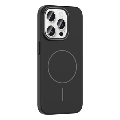 Apple iPhone 15 Pro Max Kılıf Magsafe Şarj Özellikli Zore Ruby Silikon Kapak