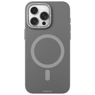Apple iPhone 15 Pro Max Kılıf Magsafe Şarj Özellikli Çizilmeye Ve Aşınmaya Dayanıklı Youngkit Velvet Magnet Serisi Kapak