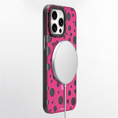 Apple iPhone 15 Pro Max Kılıf Magsafe Şarj Özellikli Youngkit Rock Serisi Kapak