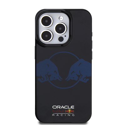 Apple iPhone 15 Pro Max Kılıf Redbull Orjinal Lisanslı Magsafe Şarj Özellikli IML Çift Boğa Baskılı Sert PC  Kapak