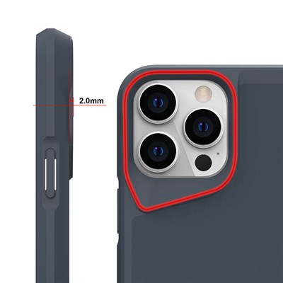 Apple iPhone 15 Pro Max Kılıf Zore Standlı Airbag Kenarlı T-Max Mat Kapak