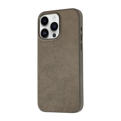Apple iPhone 15 Pro Max Kılıf Zore PU Suni Deri Mimoza Kapak