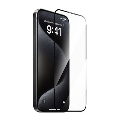 Apple iPhone 15 Pro Max Wiwu GT-008 Polimer Oleofobik Kaplama Şeffaf Pürüzsüz Temperli Cam Ekran Koruyucu 10lu Paket