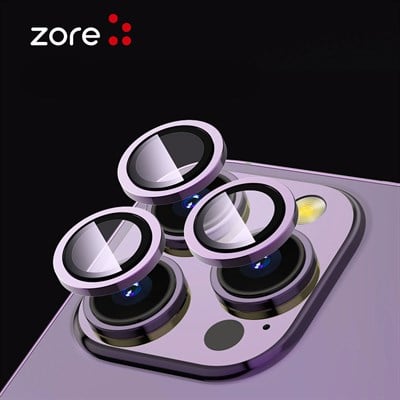 Apple iPhone 15 Pro Zore CL-12 Premium Safir Kamera Lens Koruyucu