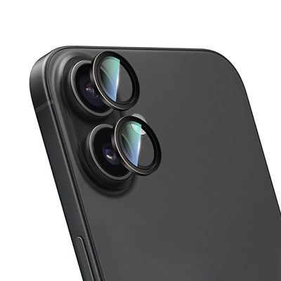 Apple iPhone 16 CaseWorld Karbon Fiber Serisi Anti Reflective Ultra Clear Full Kamera Lens Koruyucu
