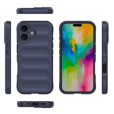Apple iPhone 16 Kılıf Esnek TPU Oyuklu Arka Yüzey Tasarımlı Zore Etnik Silikon Kapak