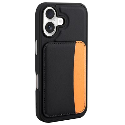 Apple iPhone 16 Kılıf Kartlıklı Zore X-Kart Silikon Kapak