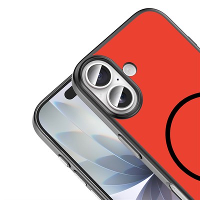 Apple iPhone 16 Kılıf M-Safe Şarj Özellikli Zore Lora PC Kapak