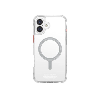 Apple iPhone 16 Kılıf SkinArma Şeffaf Airbag Tasarımlı Magsafe Şarj Özellikli Saido Kapak