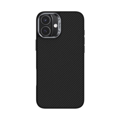 Apple iPhone 16 Plus Kılıf Karbon Fiber Magsafe Şarj Özellikli Benks Hybrid ArmorPro 600D Kevlar Kapak