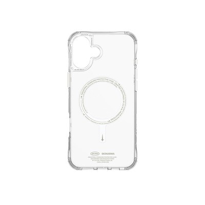 Apple iPhone 16 Plus Kılıf SkinArma Şeffaf Airbag Tasarımlı Magsafe Şarj Özellikli Saido Nightglow Kapak