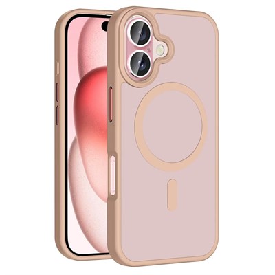 Apple iPhone 16 Plus Kılıf Magsafe Şarj Özellikli Mat Arka Yüzey Zore Sio Kapak