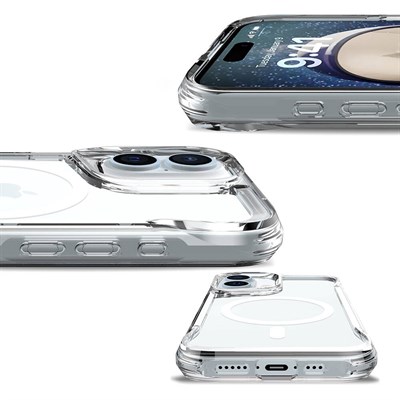 Apple iPhone 16 Plus Kılıf Zore Magsafe Şarj Özellikli T-Max Magsafe Kapak