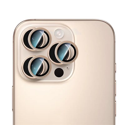Apple iPhone 16 Pro CaseWorld Alloy Serisi Oleofobik Anti Reflective Kamera Lens Koruyucu