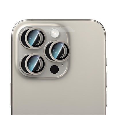 Apple iPhone 16 Pro CaseWorld Alloy Serisi Oleofobik Anti Reflective Kamera Lens Koruyucu