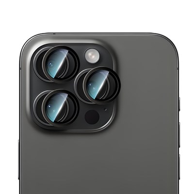 Apple iPhone 16 Pro CaseWorld Alloy Two-Color Serisi Lens Koruyucu