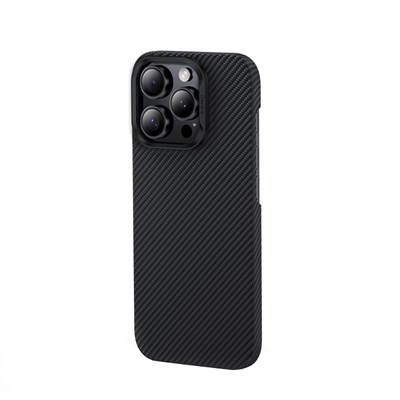 Apple iPhone 16 Pro Kılıf Benks M-safe Şarj Özellikli Metal Kamera Çerçeveli Magnetik ArmorAir 600D Kevlar Fiber Kapak