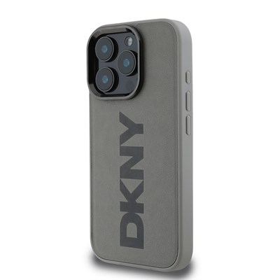 Apple iPhone 16 Pro Kılıf DKNY Orjinal Lisanslı Magsafe Şarj Özellikli PU Deri Plain Kapak