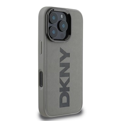 Apple iPhone 16 Pro Kılıf DKNY Orjinal Lisanslı Magsafe Şarj Özellikli PU Deri Plain Kapak
