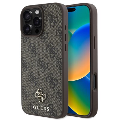 Apple iPhone 16 Pro Kılıf Guess Orjinal Lisanslı Small 4G Classic Kapak