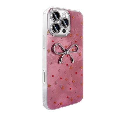 Apple iPhone 16 Pro Kılıf Kamera Korumalı Figürlü Zore Ponti Silikon Kapak