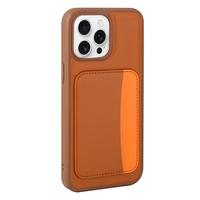 Apple iPhone 16 Pro Kılıf Kartlıklı Zore X-Kart Silikon Kapak