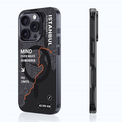 Apple iPhone 16 Pro Kılıf Magsafe Şarj Özellikli Raptic AirJoy Serisi Boncuk Tasarımlı 360 Derece Dönebilen Standlı Kapak