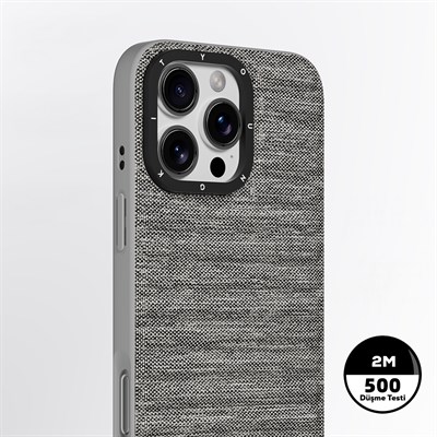 Apple iPhone 16 Pro Kılıf M-safe Şarj Özellikli Youngkit Canvas Serisi Kapak