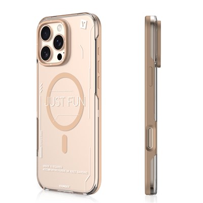 Apple iPhone 16 Pro Kılıf Magsafe Şarj Özellikli Çıkarılabilir Arka Yüzeyli Youngkit Mecha Kapak