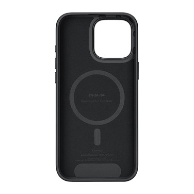 Apple iPhone 16 Pro Kılıf M-safe Şarj Özellikli Aramid Fiber Pitaka Military-Grade Classic Serisi New Logo Black-Grey Twill Kapak
