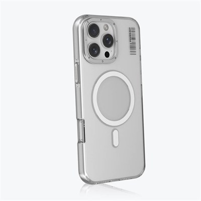 Apple iPhone 16 Pro Kılıf Magsafe Şarj Özellikli Aramid Fiber Pitaka Military-Grade Sunset-Moonrise Serisi Sunset Kapak