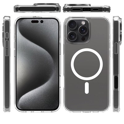 Apple iPhone 16 Pro Kılıf Magsafe Şarj Özellikli Aramid Fiber Pitaka Tactile Woven Sunset-Moonrise Serisi Sunset Kapak
