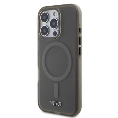 Apple iPhone 16 Pro Kılıf TUMI Orjinal Lisanslı Magsafe Şarj Özellikli Airbagli Buzlu Transparan Kapak