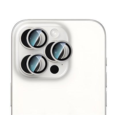 Apple iPhone 16 Pro Max CaseWorld Alloy Two-Color Serisi Lens Koruyucu